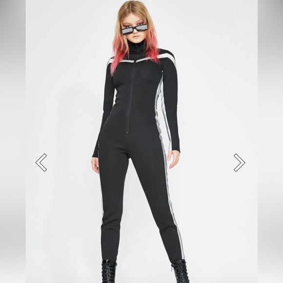 Club Exx Ultrasonic Apex Reflective Catsuit - Picture 3 of 5